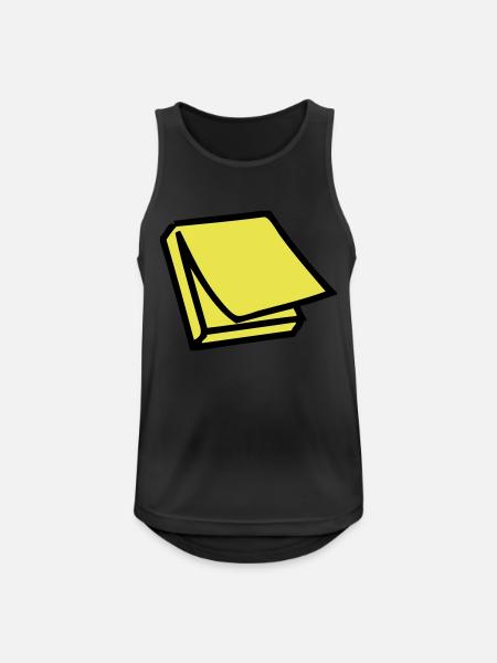 Postit - Männer Tank Top atmungsaktiv - Schwarz