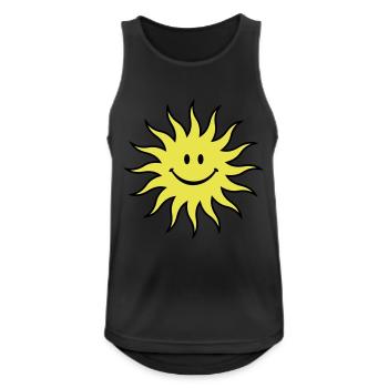 Sun - Men's Breathable Tank Top - black - Front - Nick (188cm)