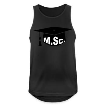 Graduation Party - PhD - Gift - Men's Breathable Tank Top - black - Front - Nick (188cm)