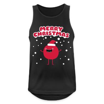 Funny Santa Claus - Merry Christmas - Débardeur respirant Homme - noir - Devant - Nick (188cm)