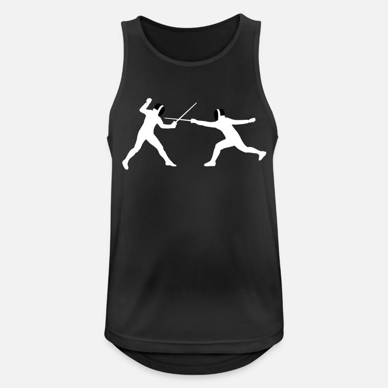 fechter_2c - Men's Breathable Tank Top - black