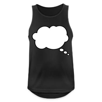 Thought Bubble - Men's Breathable Tank Top - black - Front - Nick (188cm)