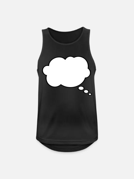 Thought Bubble - Männer Tank Top atmungsaktiv - Schwarz