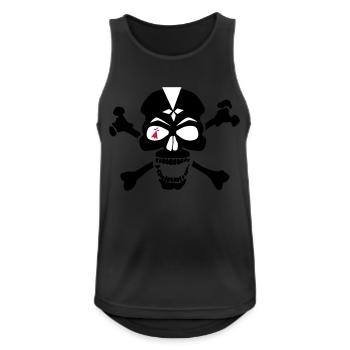 Kopf des Schädels Crane os hermine auge - Männer Tank Top atmungsaktiv - Schwarz - Vorne - Nick (188cm)