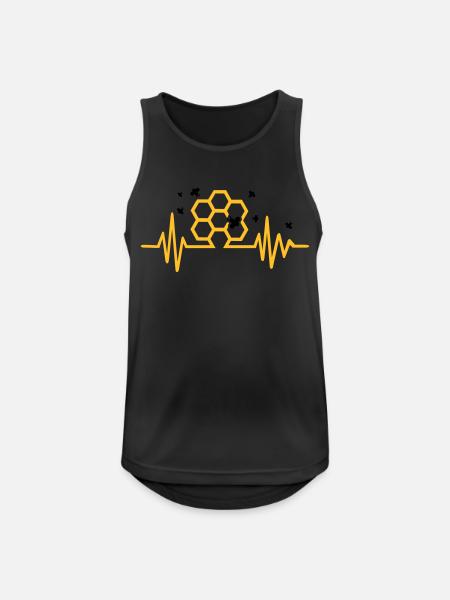 Honeycomb - Men's Breathable Tank Top - black