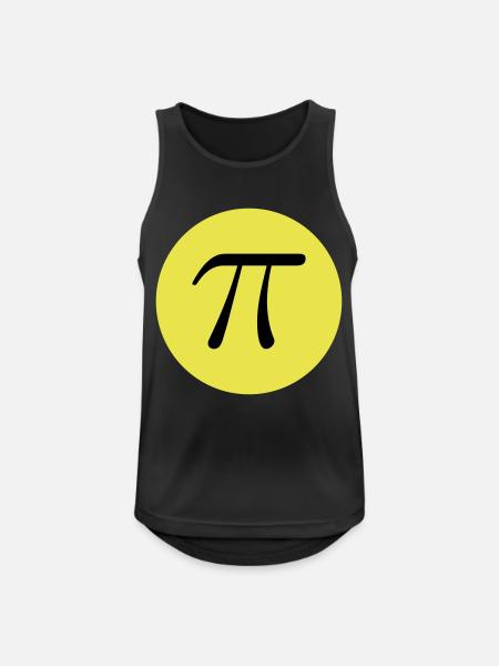 The number PI - Männer Tank Top atmungsaktiv - Schwarz