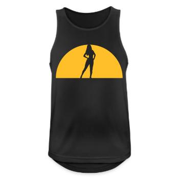 Evening Sun Woman Sexy - Men's Breathable Tank Top - black - Front - Nick (188cm)