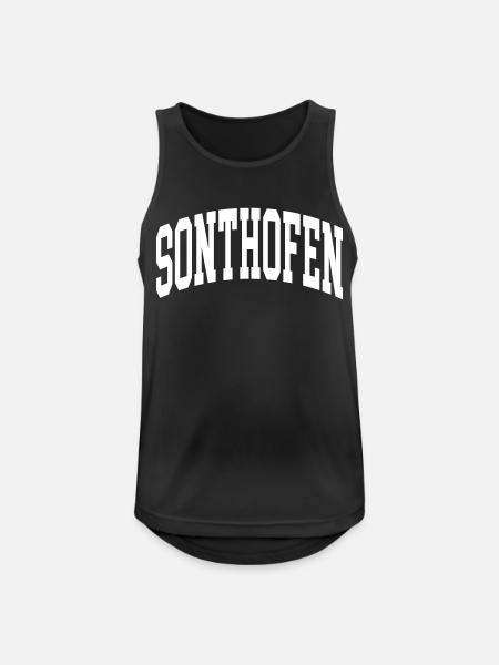 Sonthofen - Männer Tank Top atmungsaktiv - Schwarz