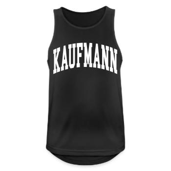 Kaufmann - Männer Tank Top atmungsaktiv - Schwarz - Vorne - Nick (188cm)