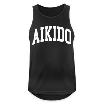 Aïkido - Débardeur respirant Homme - noir - Devant - Nick (188cm)
