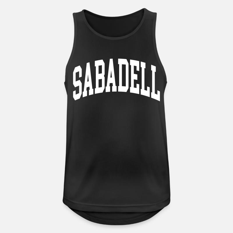 Sabadell - Männer Tank Top atmungsaktiv - Schwarz