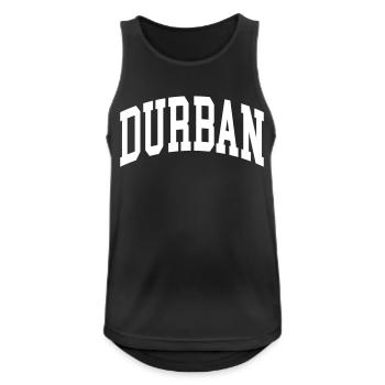 Durban - Men's Breathable Tank Top - black - Front - Nick (188cm)