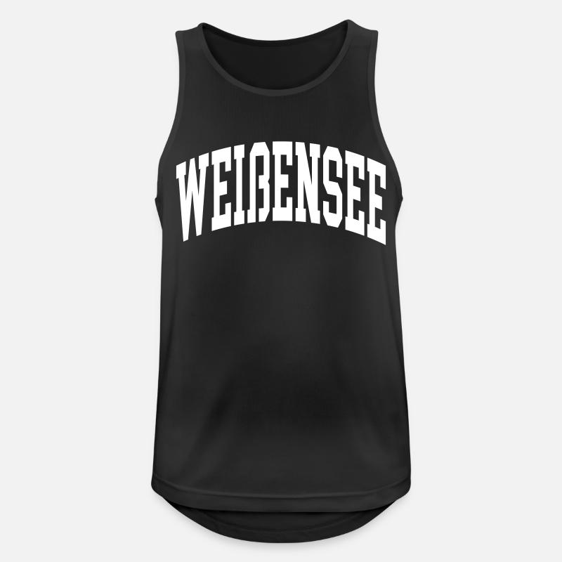 Weißensee - Men's Breathable Tank Top - black