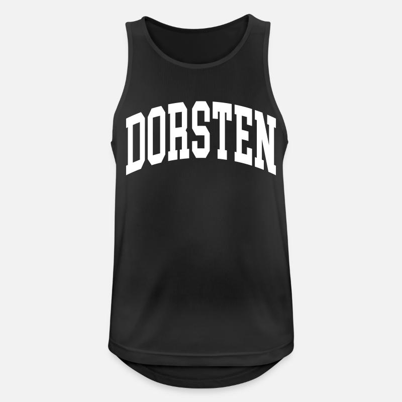 Dorsten - Männer Tank Top atmungsaktiv - Schwarz