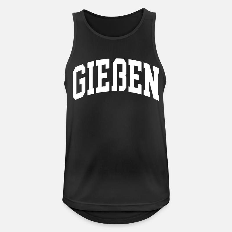 Gießen - Männer Tank Top atmungsaktiv - Schwarz