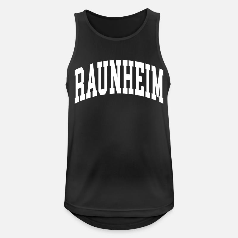 Raunheim - Männer Tank Top atmungsaktiv - Schwarz