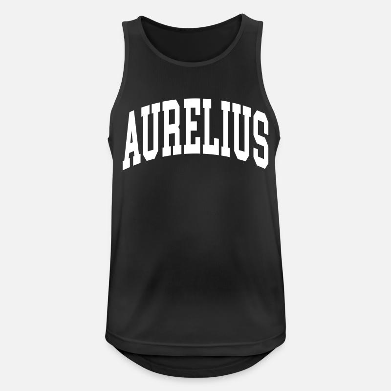Aurelius - Men's Breathable Tank Top - black