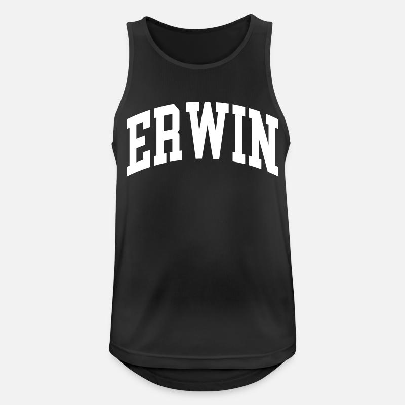 Erwin - Men's Breathable Tank Top - black
