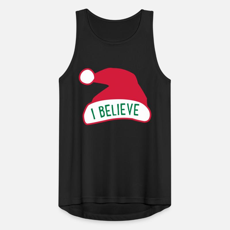 Ich glaube an den Weihnachtsmann Männer Tank Top atmungsaktiv