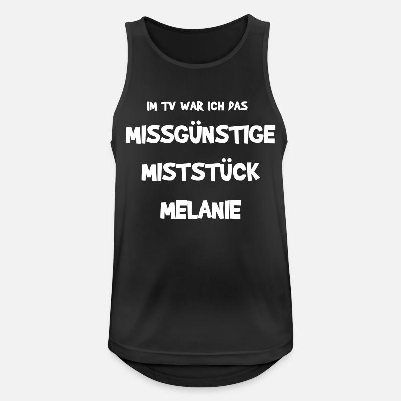 Fasching - Männer Tank Top atmungsaktiv - Schwarz
