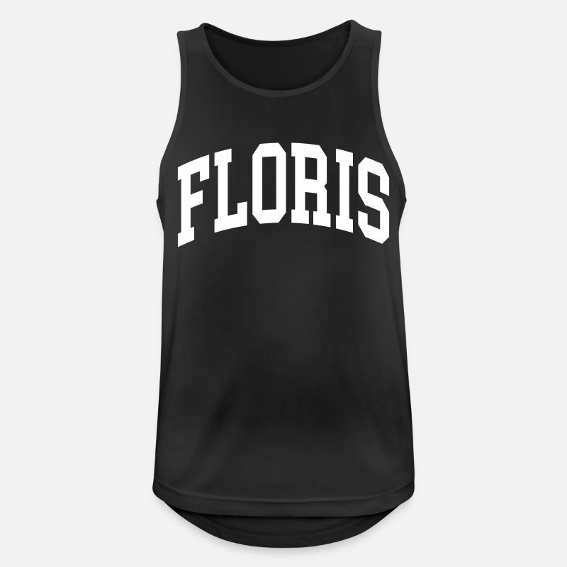 Floris - Men's Breathable Tank Top - black