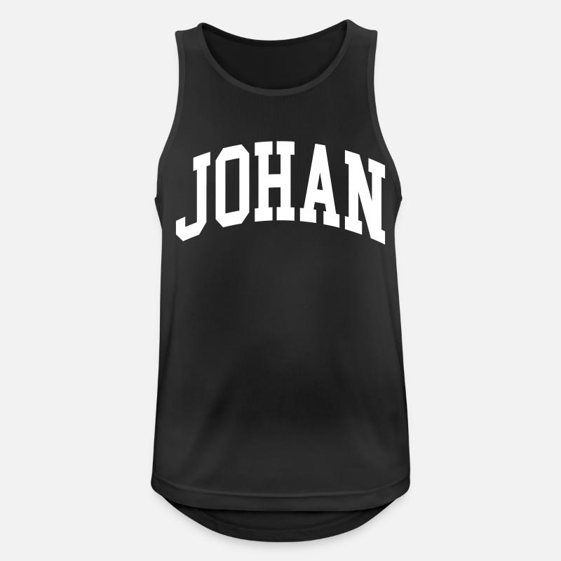 Johan - Men's Breathable Tank Top - black