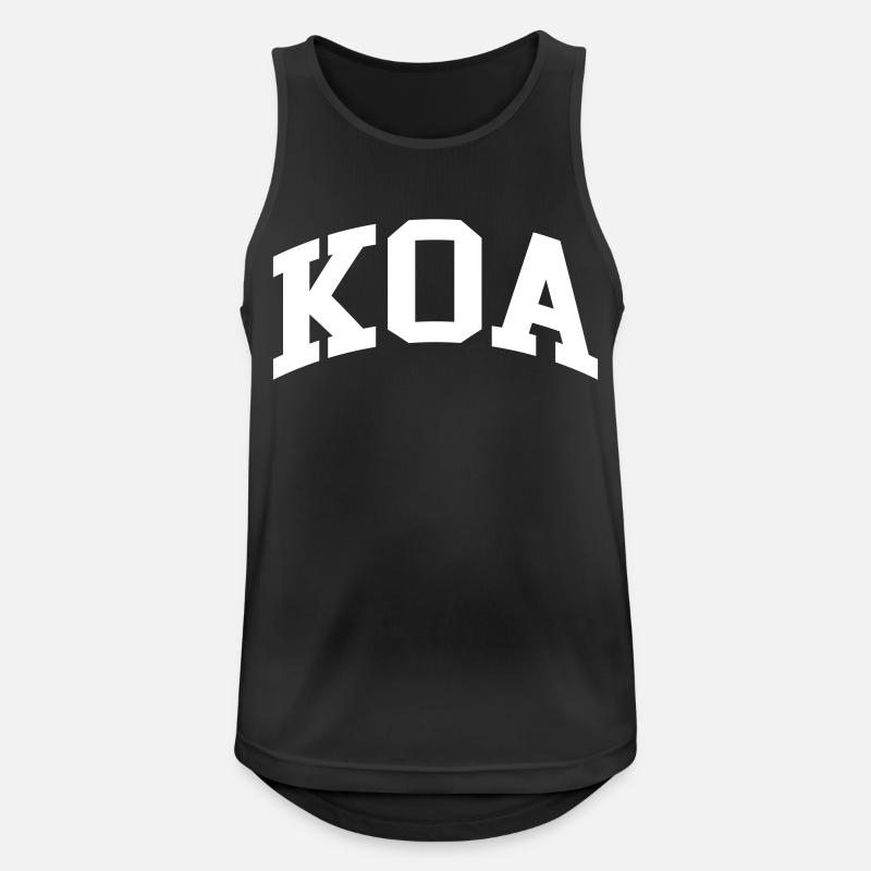 Koa - Men's Breathable Tank Top - black
