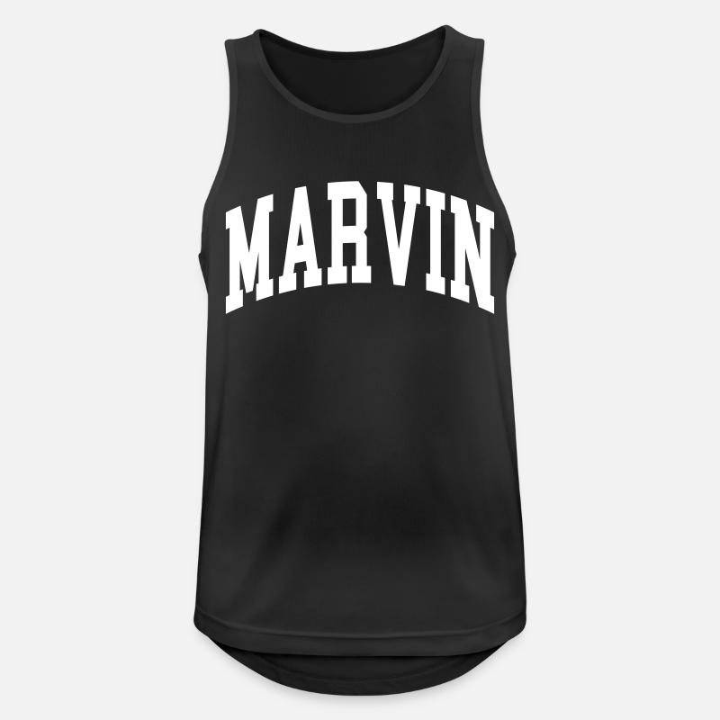 Marvin - Andningsaktiv tanktopp herr - svart