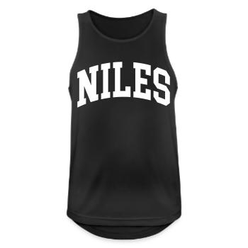 Niles - Männer Tank Top atmungsaktiv - Schwarz - Vorne - Nick (188cm)