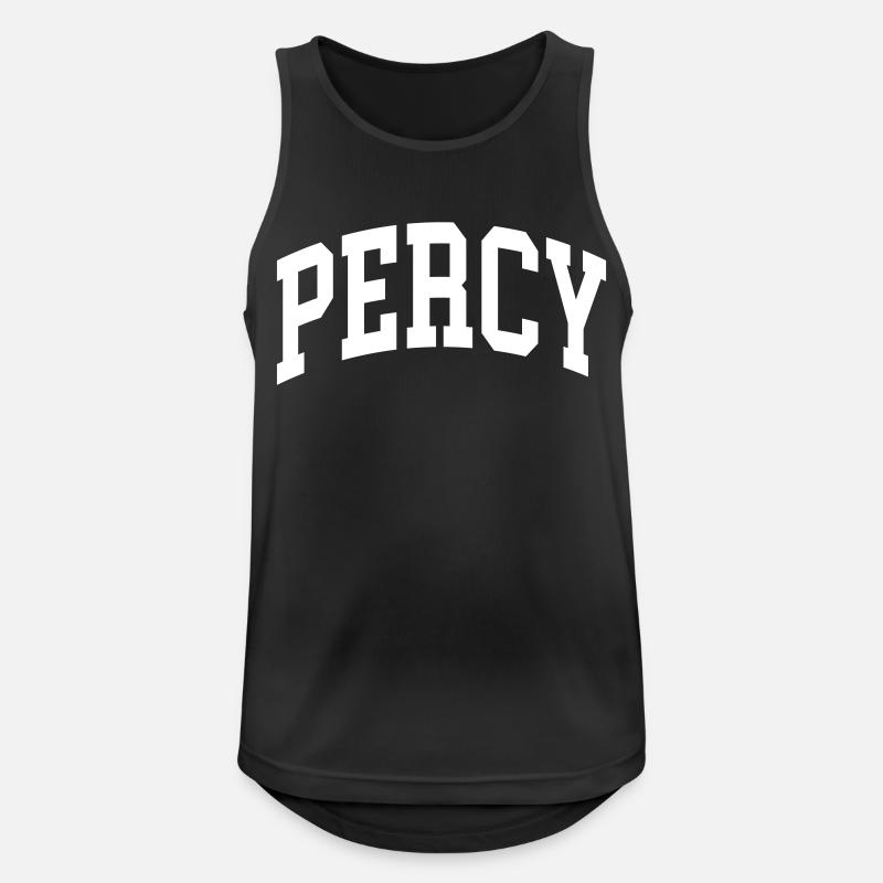Percy - Men's Breathable Tank Top - black