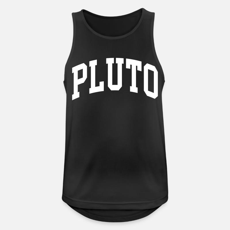 Pluto - Männer Tank Top atmungsaktiv - Schwarz
