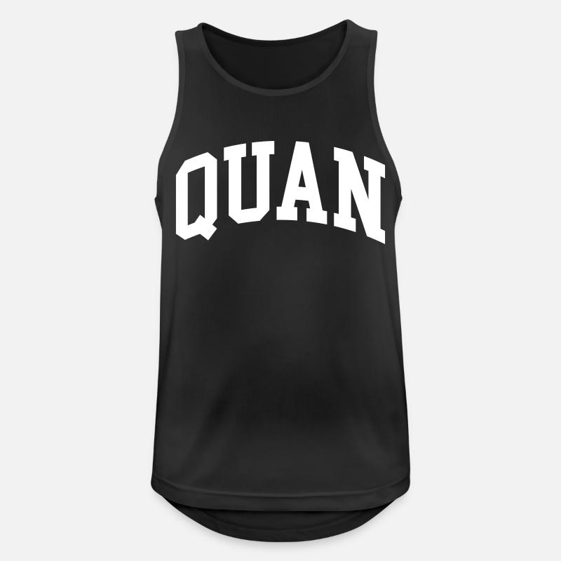 Quan - Männer Tank Top atmungsaktiv - Schwarz