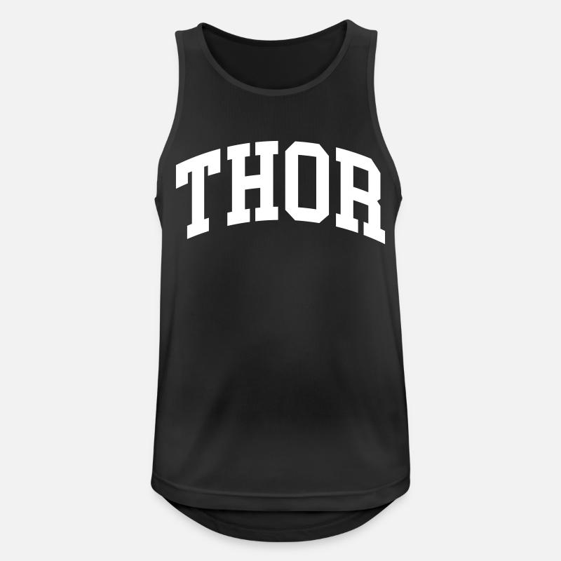 Thor - Männer Tank Top atmungsaktiv - Schwarz