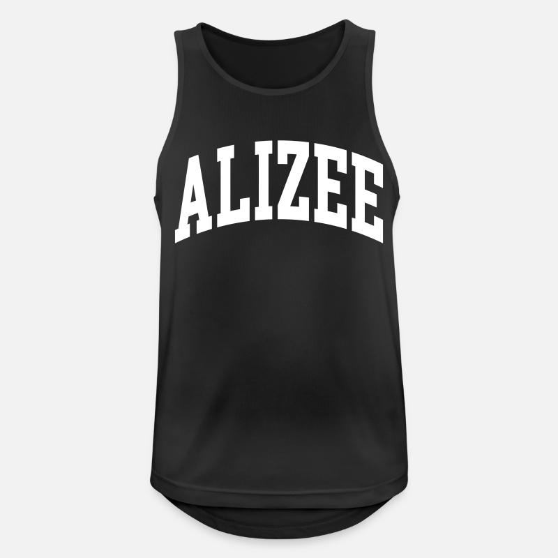Alizee - Männer Tank Top atmungsaktiv - Schwarz