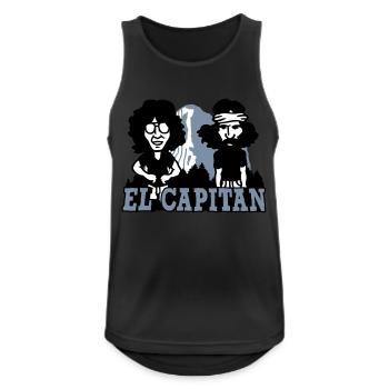 El Capitan Yosemite Valley - Männer Tank Top atmungsaktiv - Schwarz - Vorne - Nick (188cm)