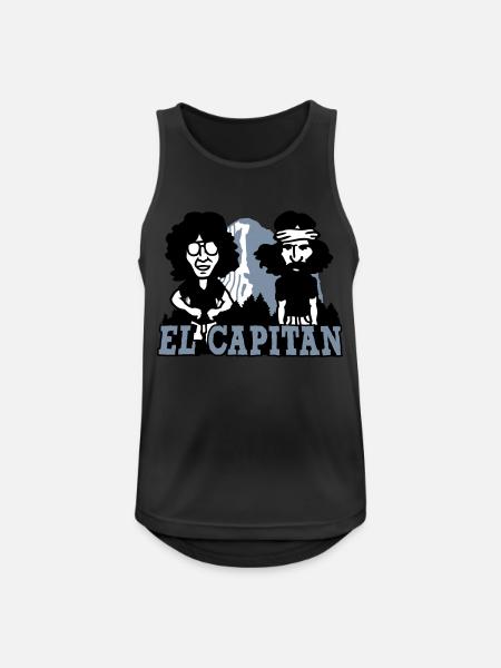 El Capitan Yosemite Valley - Men's Breathable Tank Top - black