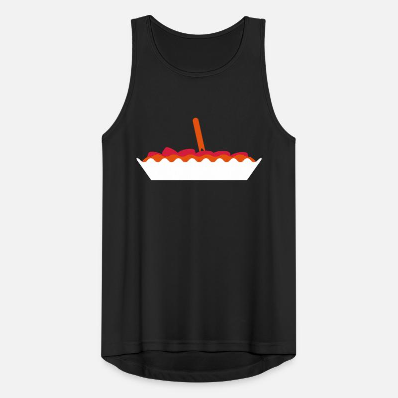 Yummy Currywurst Männer Tank Top atmungsaktiv