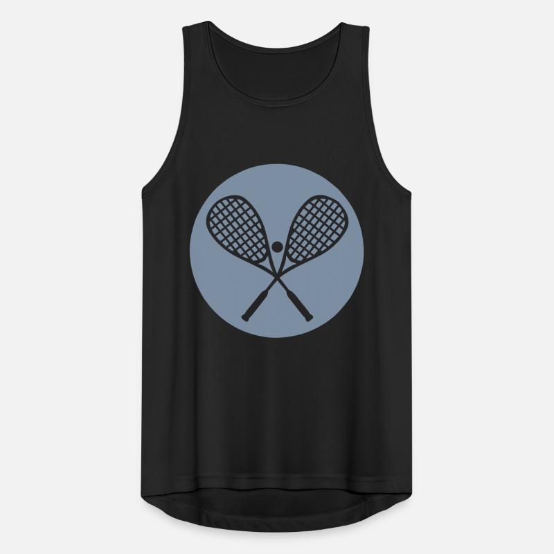 squash logo racket Men's Breathable Tank Top