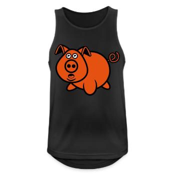 Sweet pork - Men's Breathable Tank Top - black - Front - Nick (188cm)