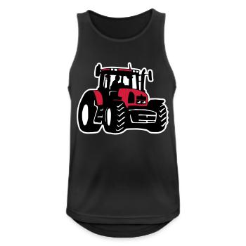 Traktor (3 color) - Men's Breathable Tank Top - black - Front - Nick (188cm)