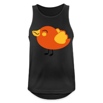 kleines nettes voegelchen spatz - Männer Tank Top atmungsaktiv - Schwarz - Vorne - Nick (188cm)