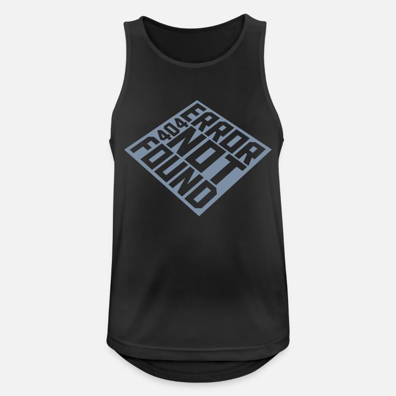 Error 404 not found - Men's Breathable Tank Top - black