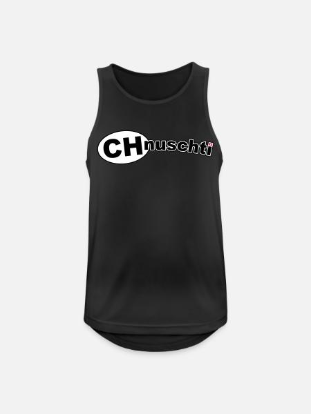CHnuschti - Men's Breathable Tank Top - black