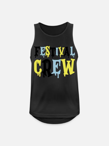 Festival Crew - Men's Breathable Tank Top - black