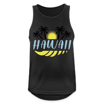 Hawaï - Débardeur respirant Homme - noir - Devant - Nick (188cm)
