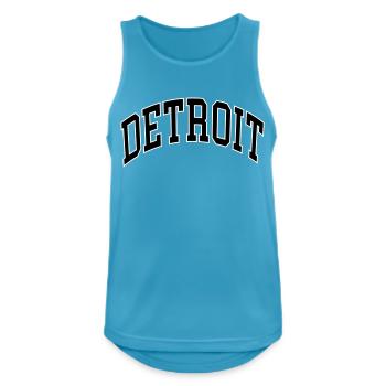 Detroit - Débardeur respirant Homme - bleu saphir - Devant - Nick (188cm)