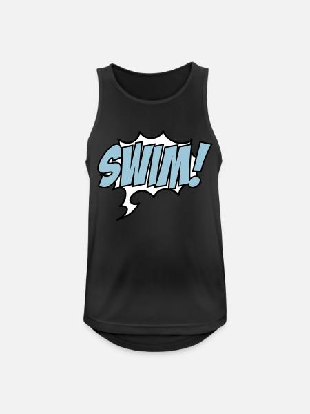 swim - Men's Breathable Tank Top - black