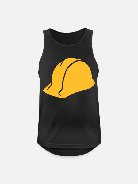 Helm - Männer Tank Top atmungsaktiv - Schwarz