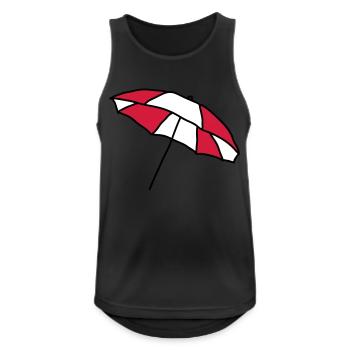 parapluie - Débardeur respirant Homme - noir - Devant - Nick (188cm)