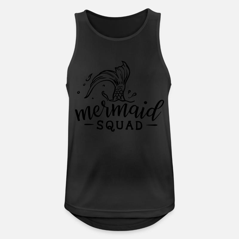 Mermaid Squad - Men's Breathable Tank Top - black